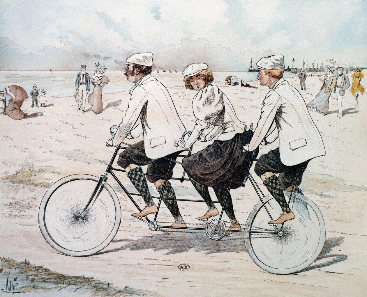 Tandem a tre posti sul lungomare da Louis Vallet