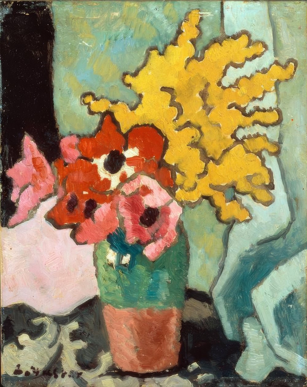 Anemoni e Mimosa da Louis Valtat