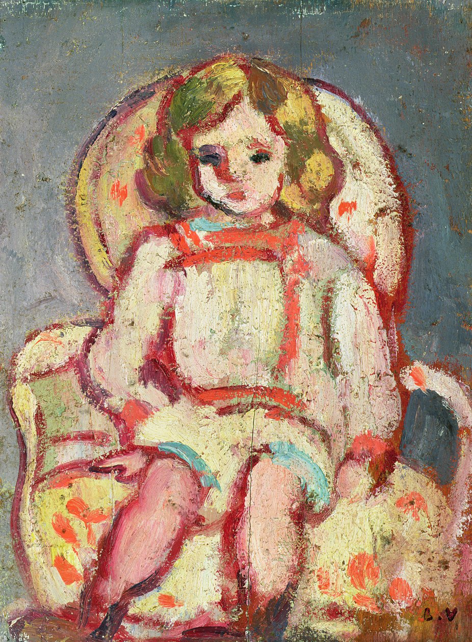 Bambino in poltrona da Louis Valtat