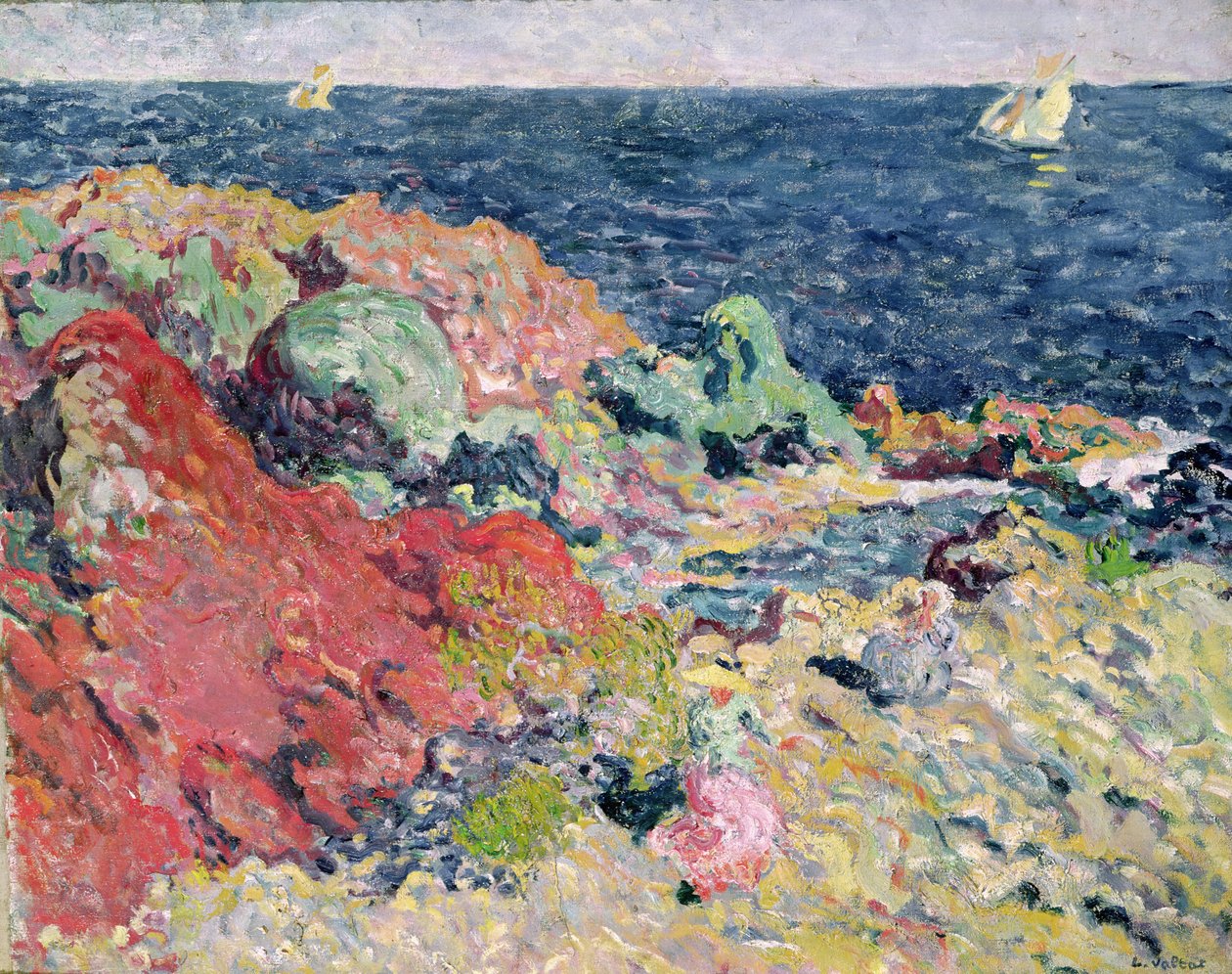 Le rocce rosse ad Antheor da Louis Valtat