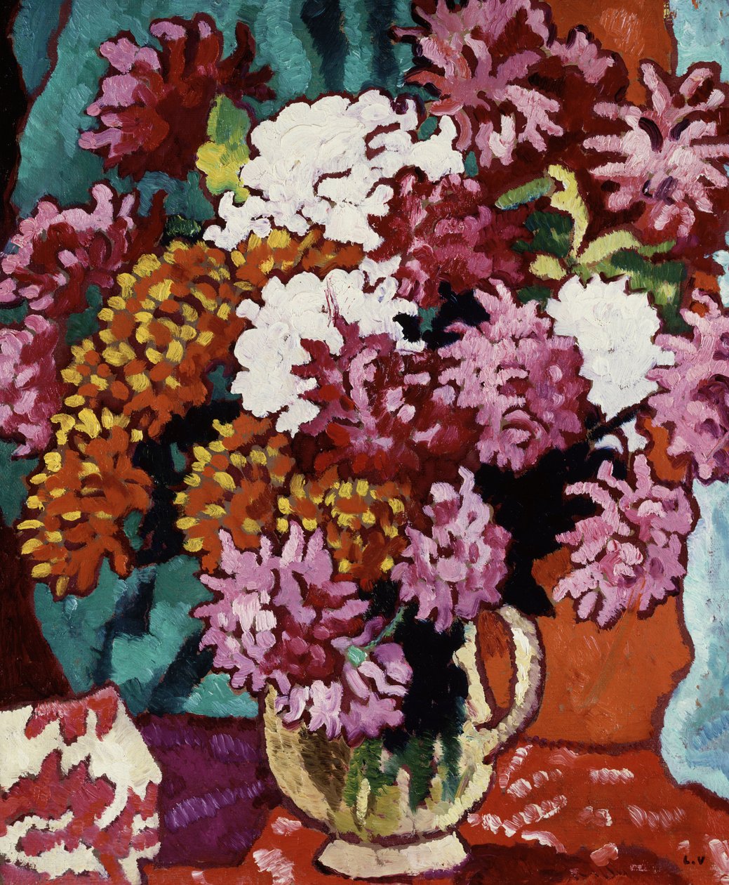 Vaso di dalie da Louis Valtat