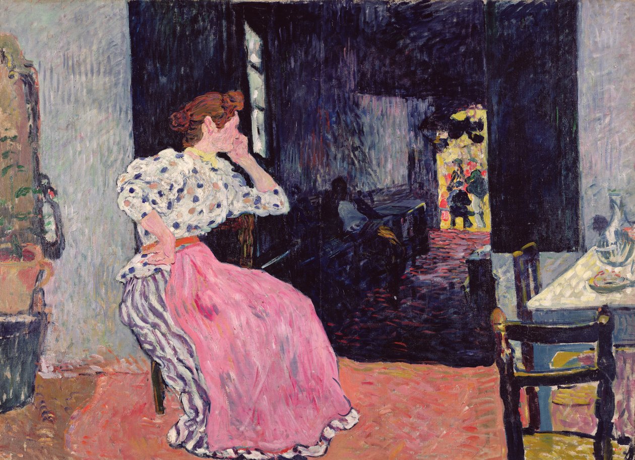 Donna al cabaret da Louis Valtat