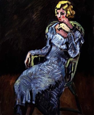 Giovane donna seduta da Louis Valtat