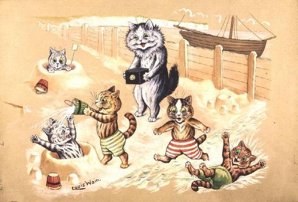 Gioie del mare da Louis Wain