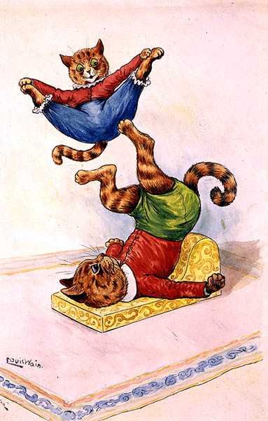Gli acrobati da Louis Wain