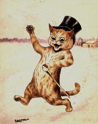 Gatto in cima! da Louis Wain