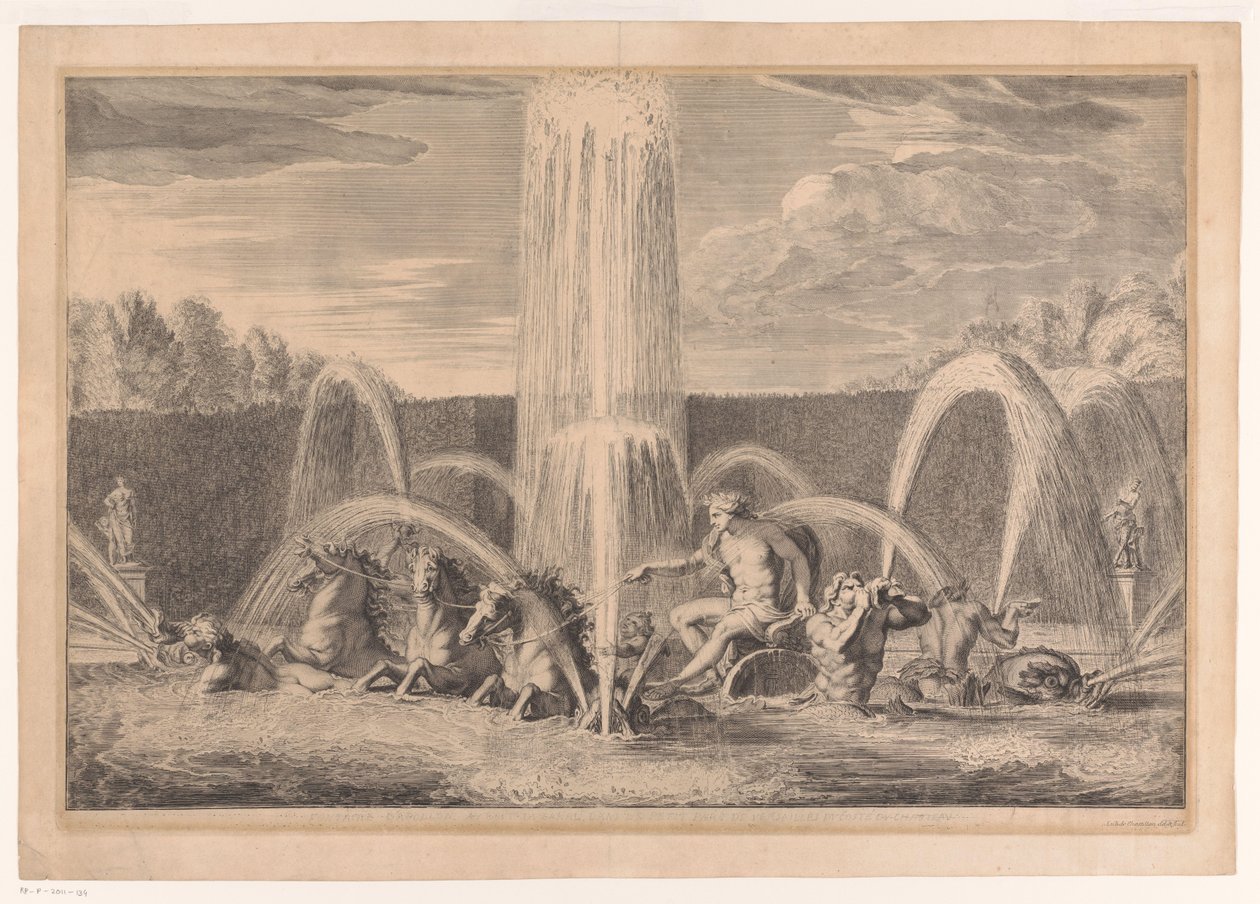 Stagno di Apollo nel giardino di Versailles da Louis de Châtillon