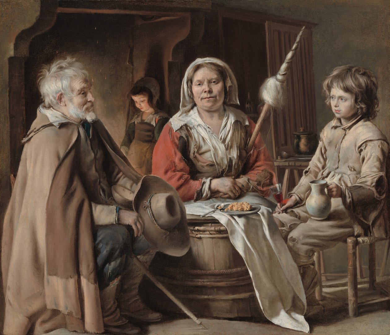 Interno contadino, c. 1645 da Louis le Nain