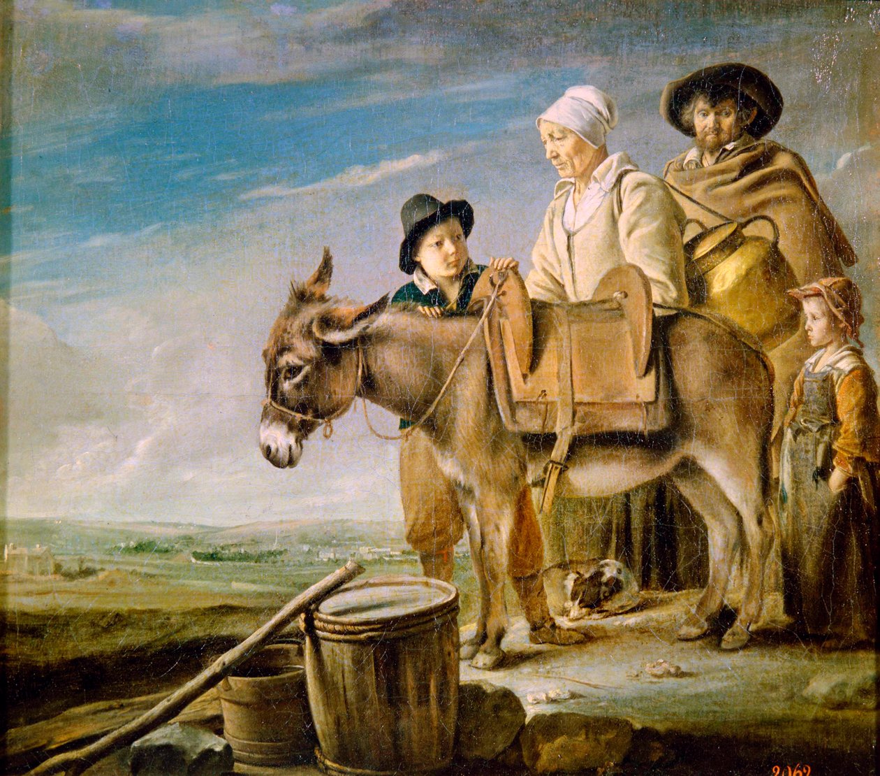 La famiglia della lattaia, 1641 da Louis le Nain