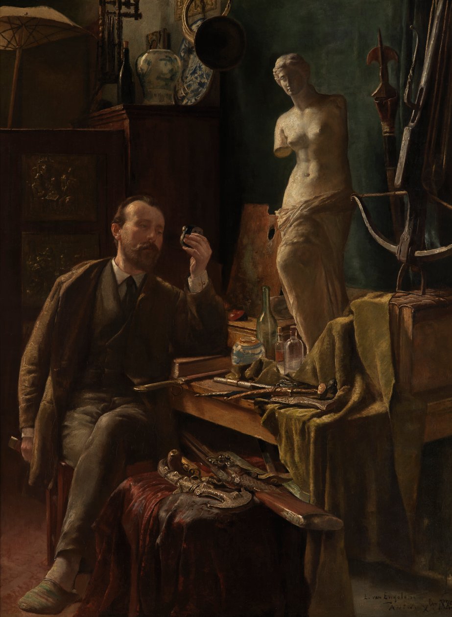 Artista nel suo studio da Louis van Engelen