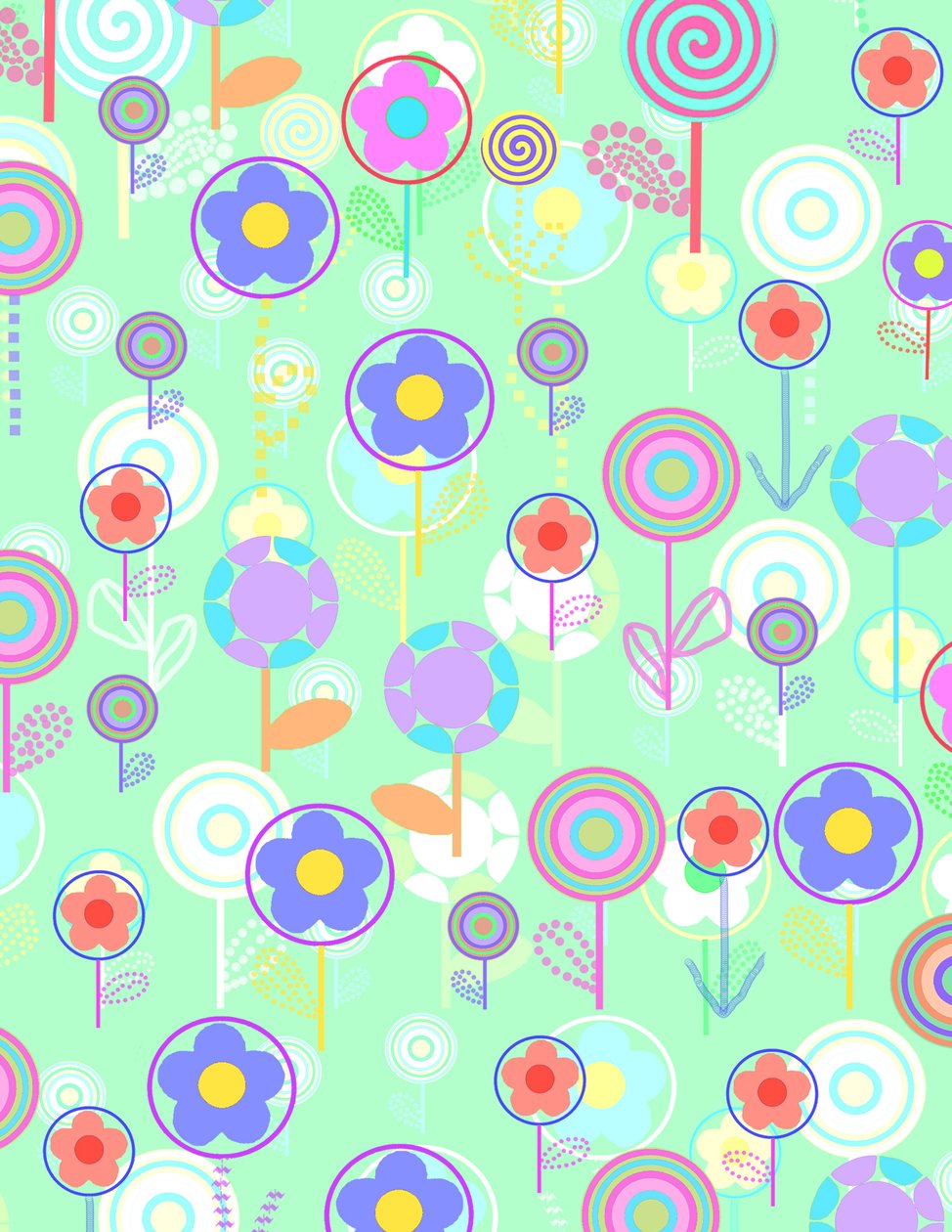 Fiori sovrapposti da Louisa Hereford