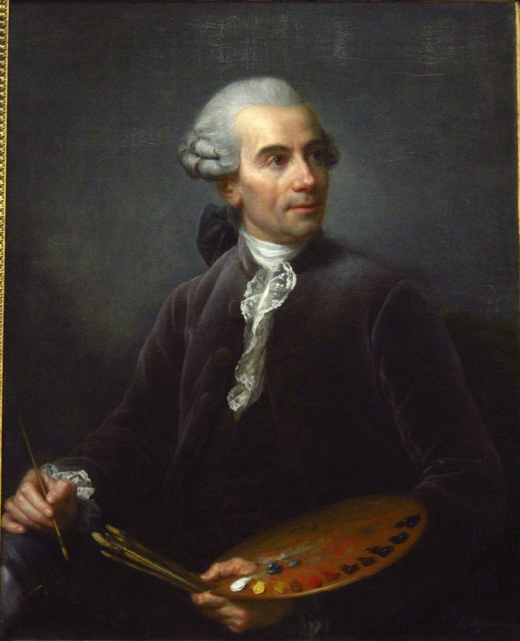 Ritratto di Joseph Vernet (1714-1789), pittore francese da Elisabeth Louise Vigee Lebrun