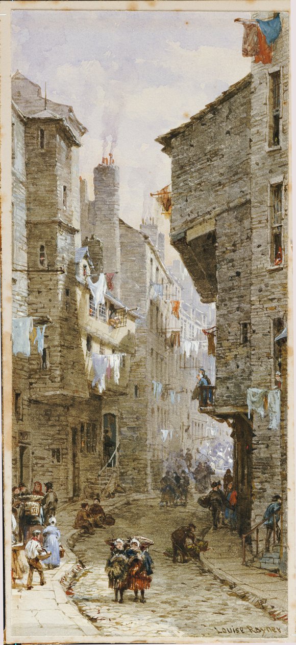 Scena di strada a Edimburgo da Louise Ingram Rayner