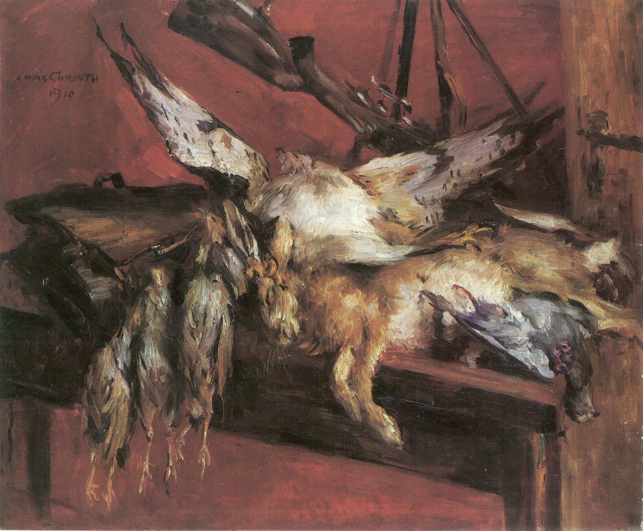 Natura morta di caccia, lepre e pernici da Lovis Corinth