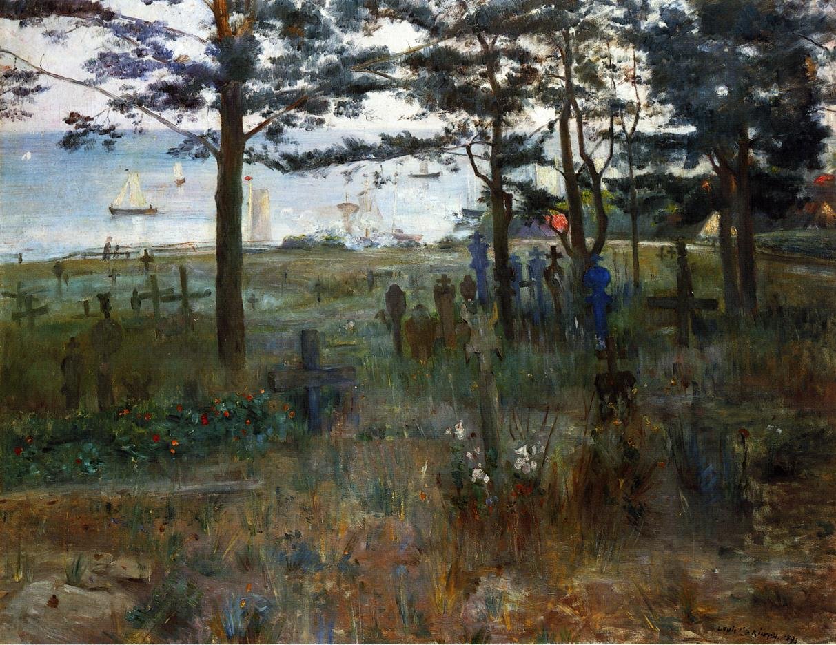 Cimitero a Nidden da Lovis Corinth