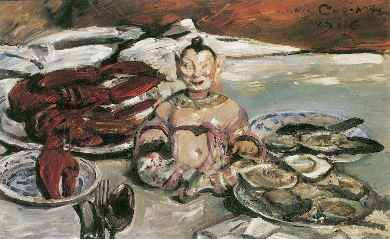 Natura morta con pagode da Lovis Corinth