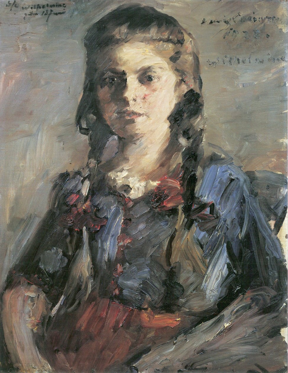 Wilhelmine con trecce da Lovis Corinth