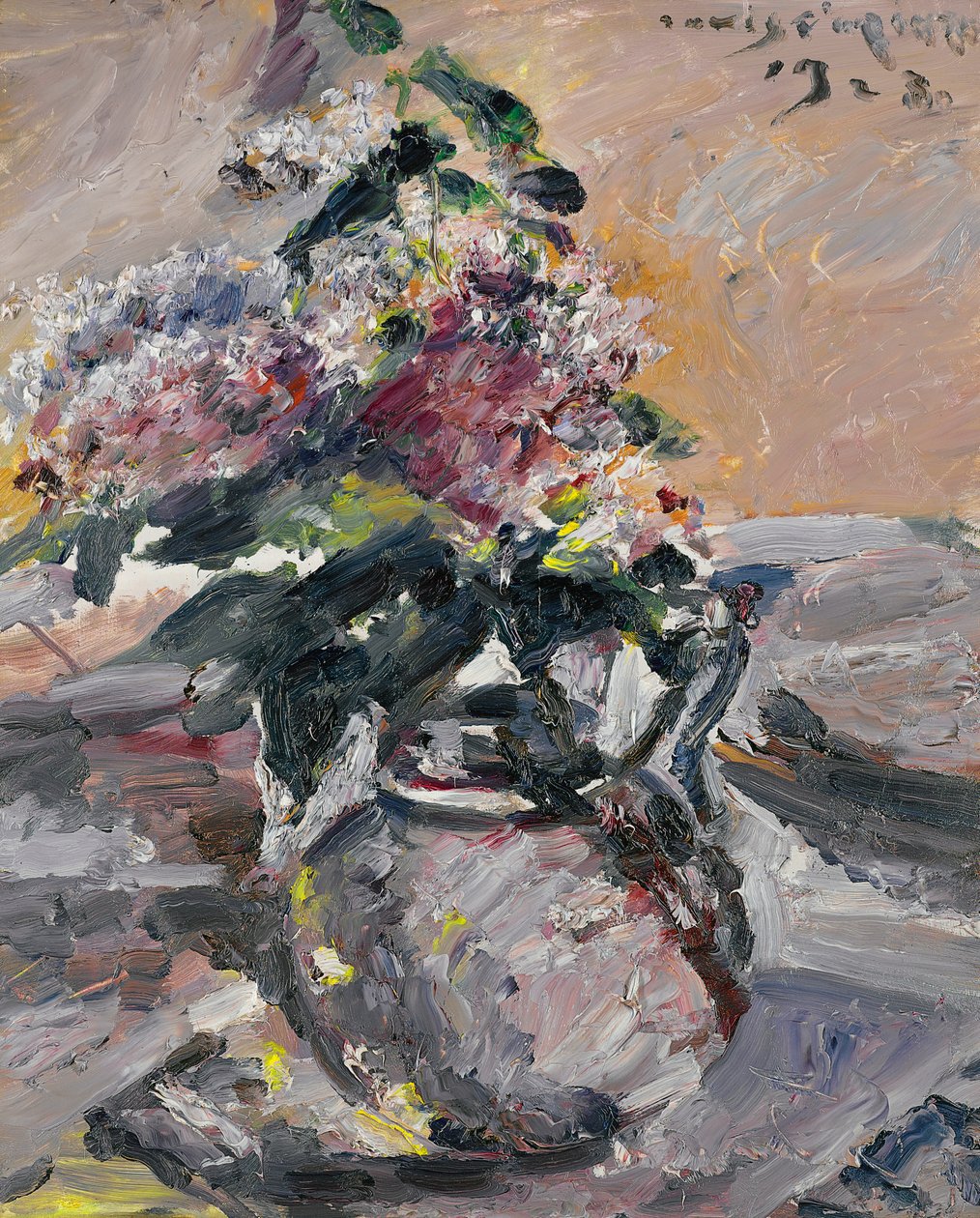 Lillà in una ciotola di vetro da Lovis Corinth