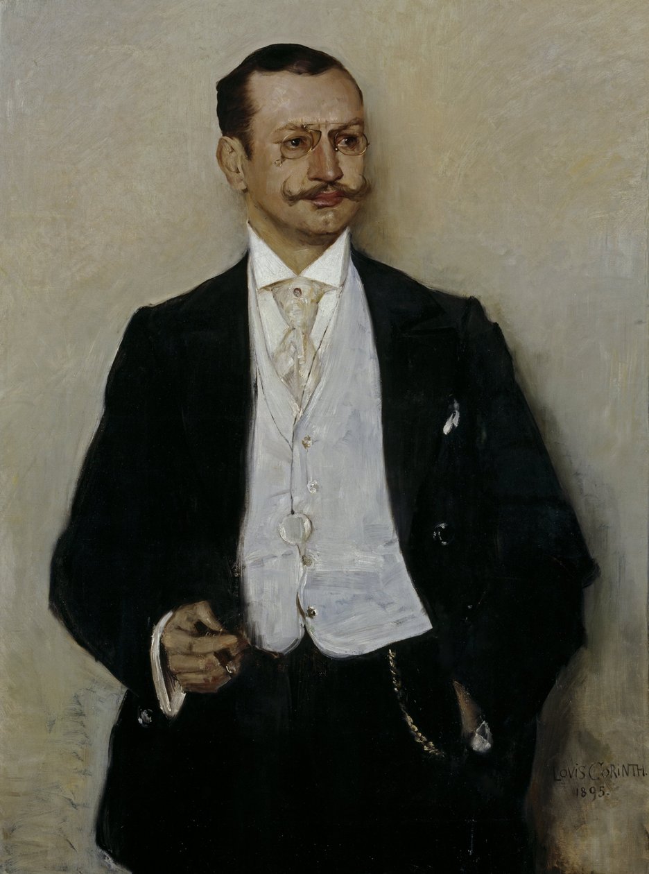 Il pittore Carl Strathmann da Lovis Corinth