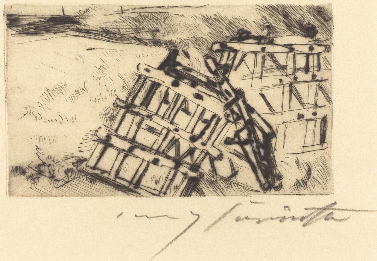 Egge Harrow, 1916 da Lovis Corinth