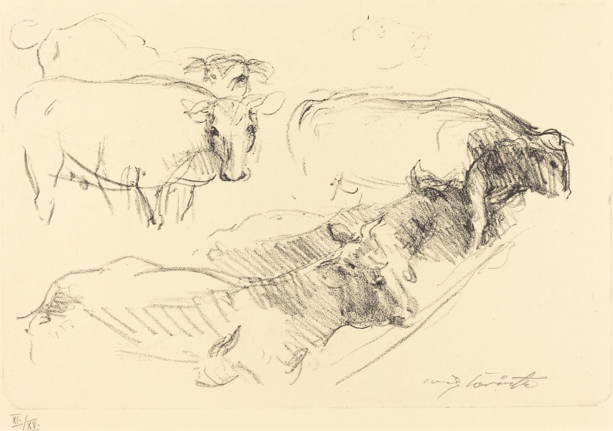 Mucche da Lovis Corinth
