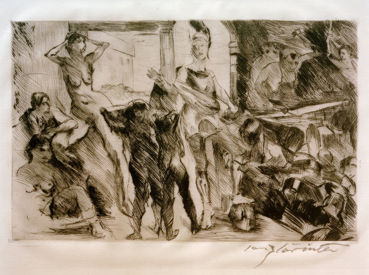 La fucina di Vulcano da Lovis Corinth