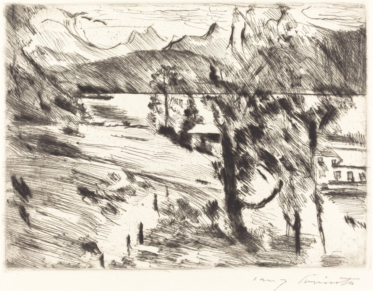Paesaggio del Walchensee da Lovis Corinth