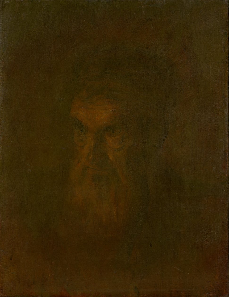 Studio della testa di un vecchio da Laszlo Mednyanszky
