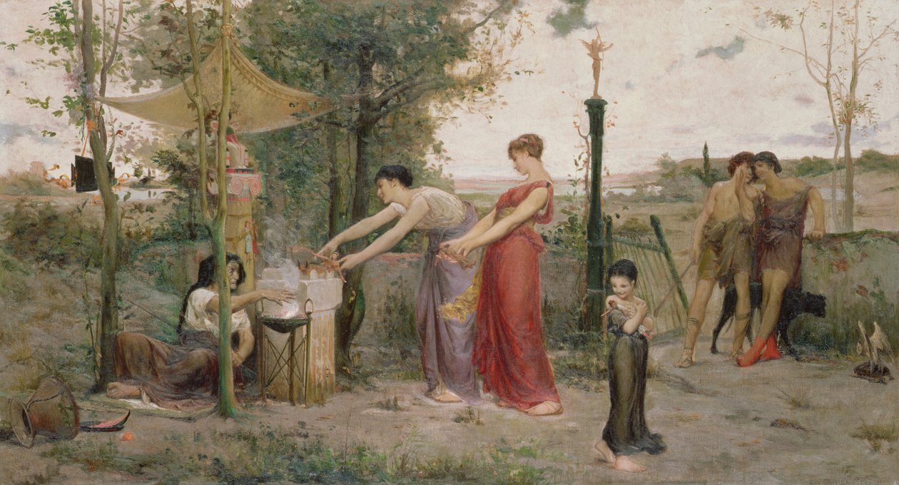 Bambole sacrificali, 1871 da Luc Oliver Merson