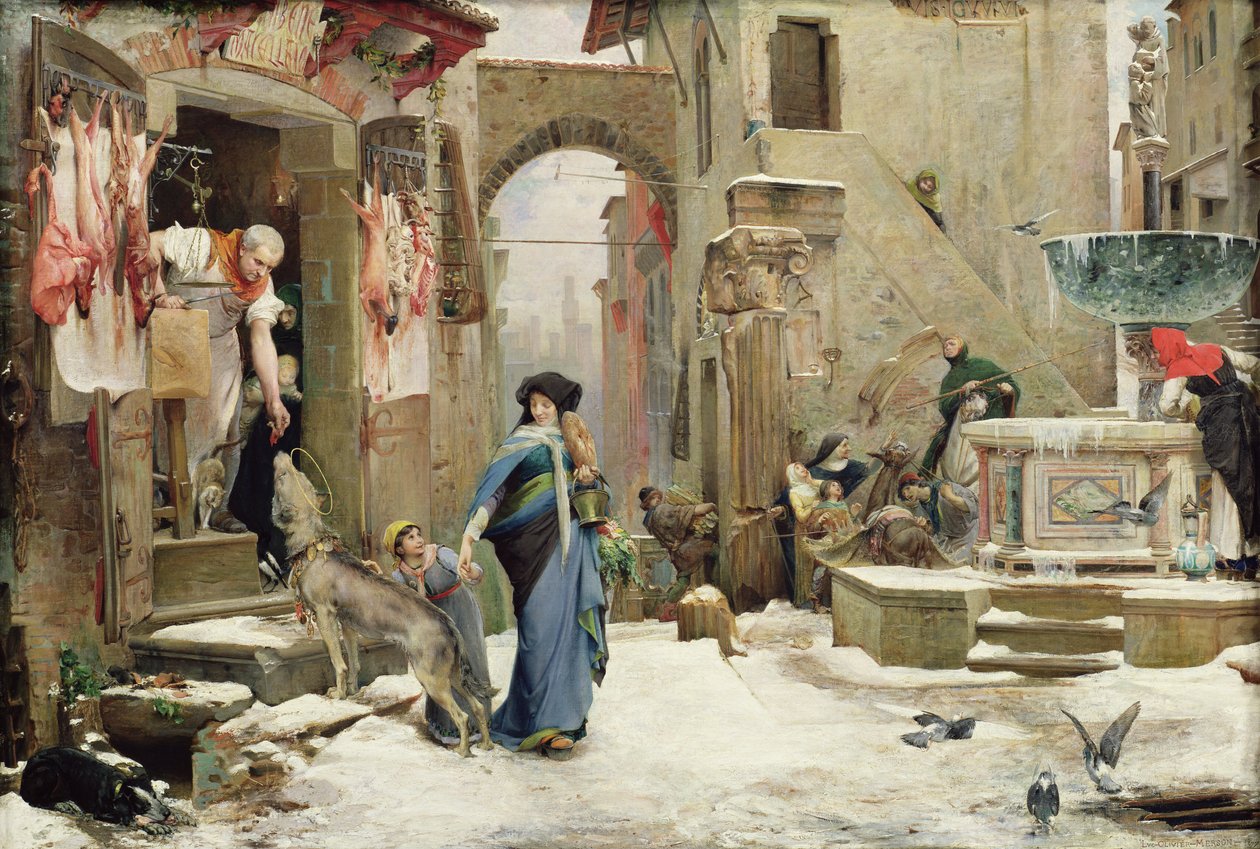 Il lupo di Gubbio, 1877 da Luc Oliver Merson