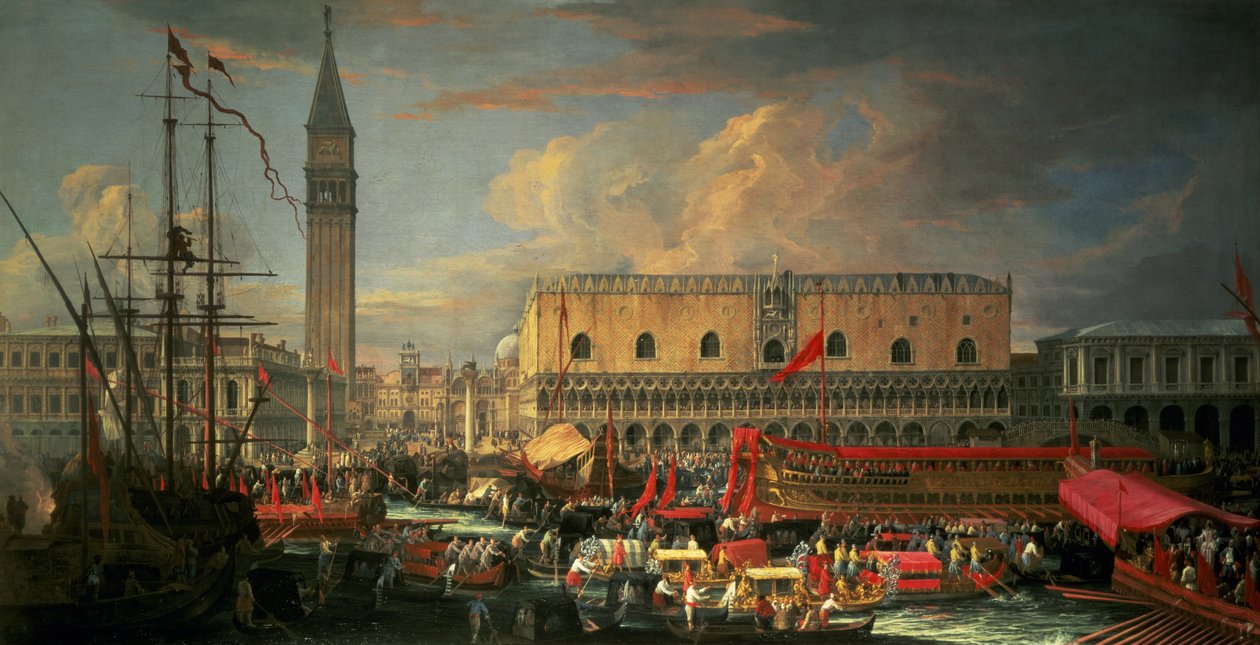 Bucintoro nel Bacino, Venezia da Luca Carlevaris