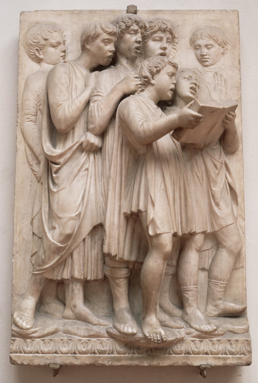 Angeli cantanti, (dettaglio) dalla Cantoria, c.1432-38 da Luca Della Robbia