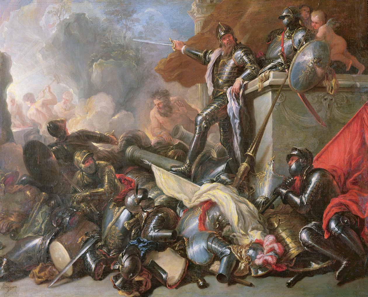 La guerra, 1690-1700 da Luca Giordano