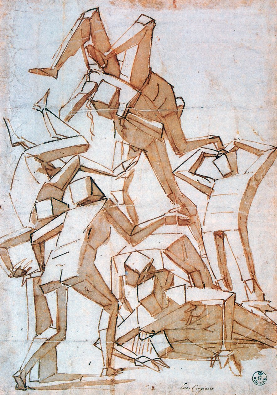 Figure combattenti, 1527-1585 da Luca Cambiaso