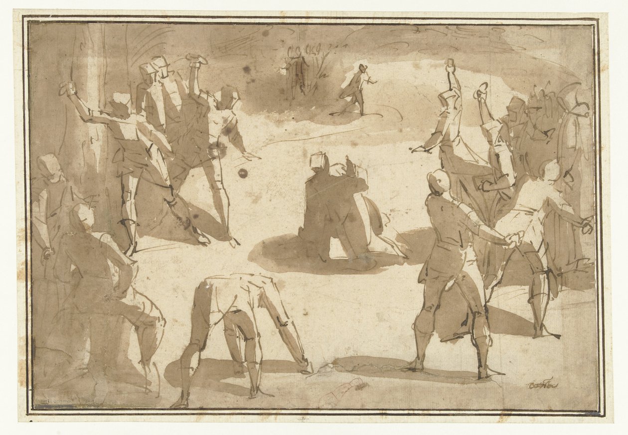 Lapidazione di Santo Stefano da Luca Cambiaso