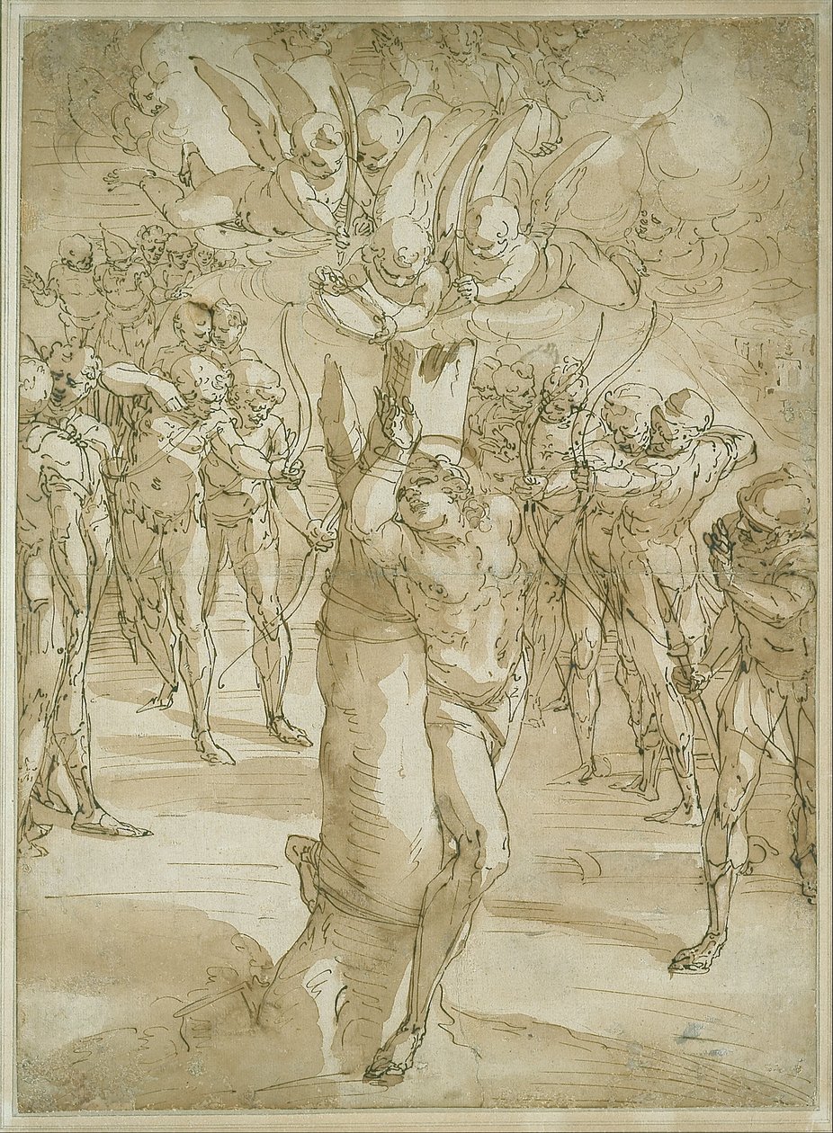 Il martirio di San Sebastiano da Luca Cambiaso