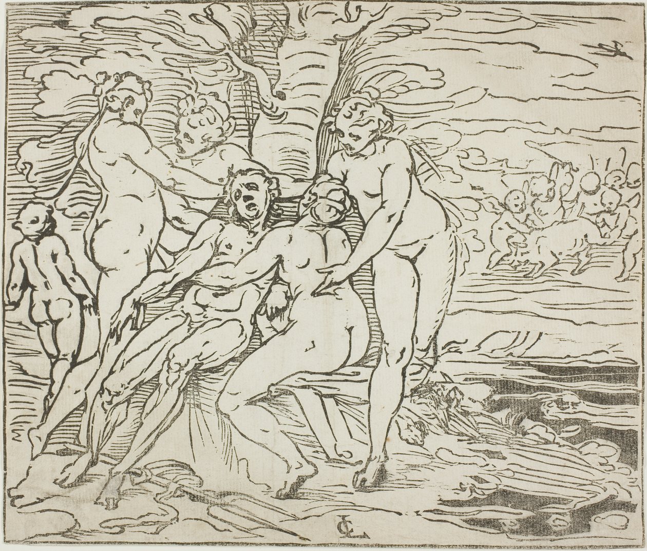 Venere in lutto per la morte di Adone da Luca Cambiaso