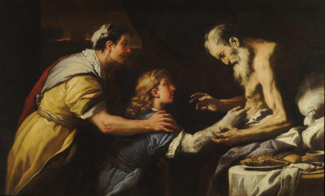 Isacco benedice Giacobbe da Luca Giordano