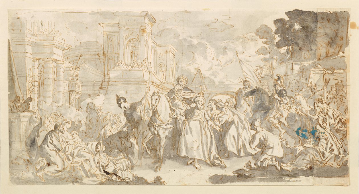 Tentazione di Mordechai () da Luca Giordano