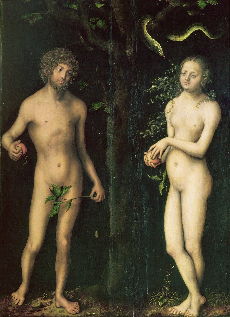 Adamo ed Eva da Lucas Cranach the Elder