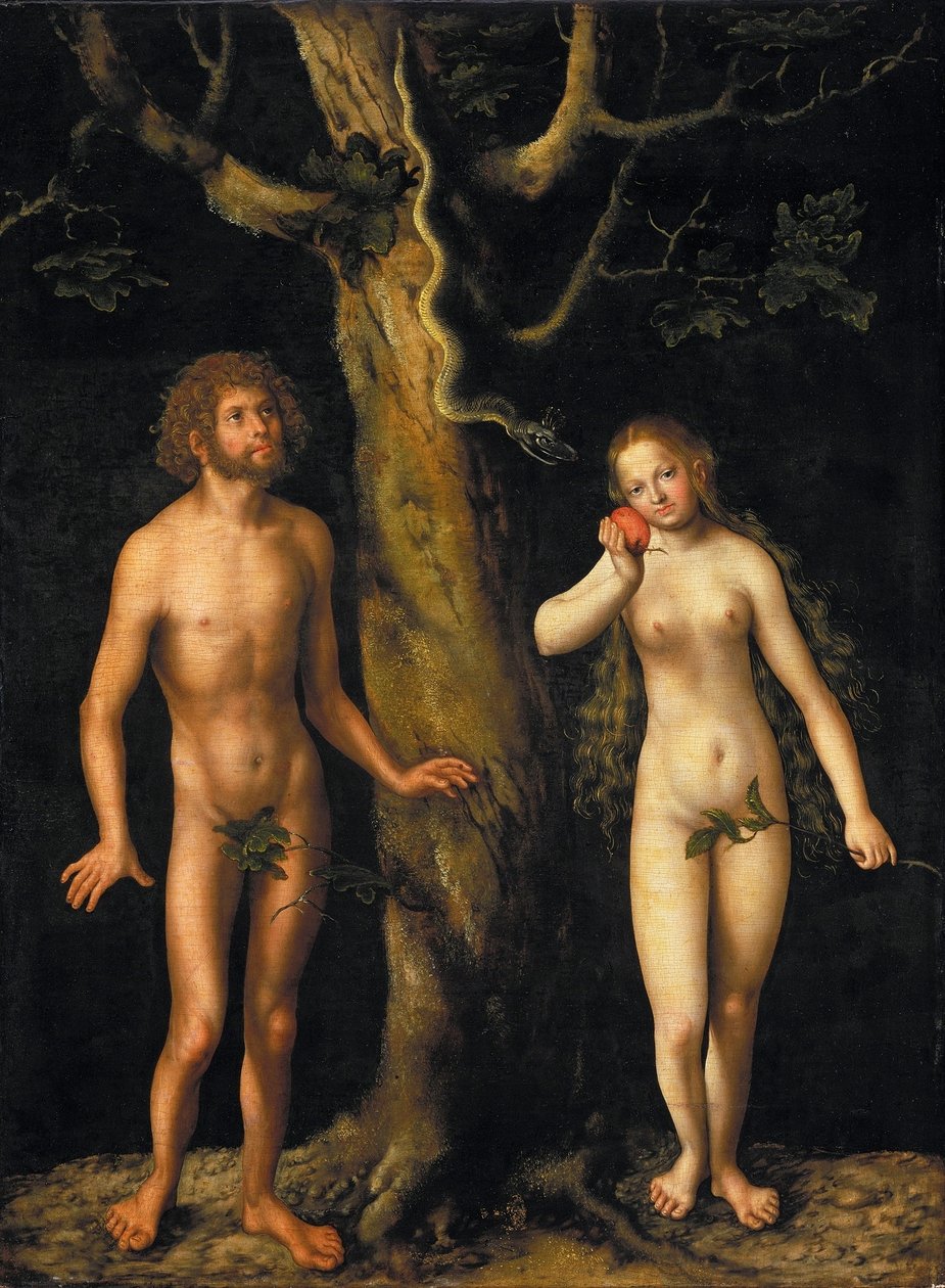 Adamo ed Eva da Lucas Cranach the Elder