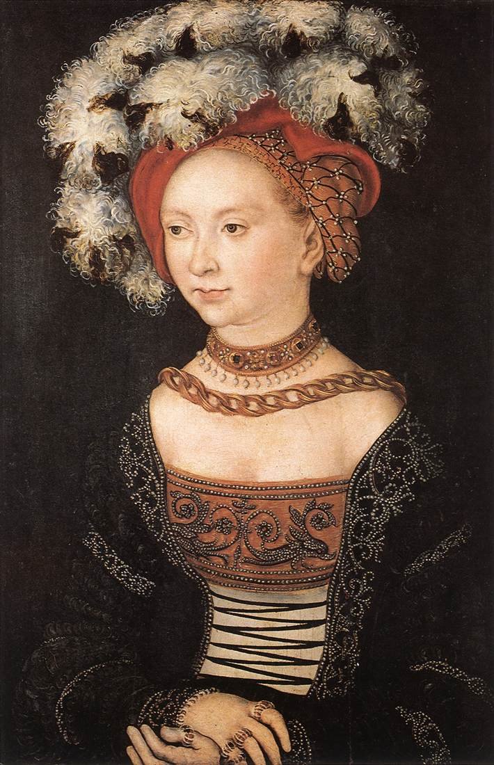Ritratto di una giovane donna da Lucas Cranach the Elder