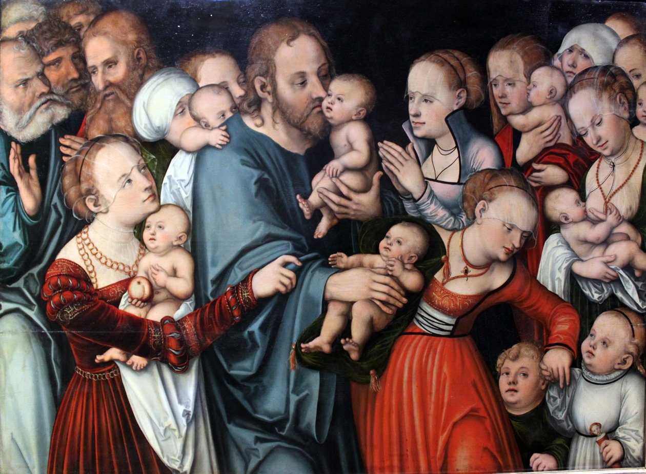 Cristo benedice i bambini da Lucas Cranach the Elder