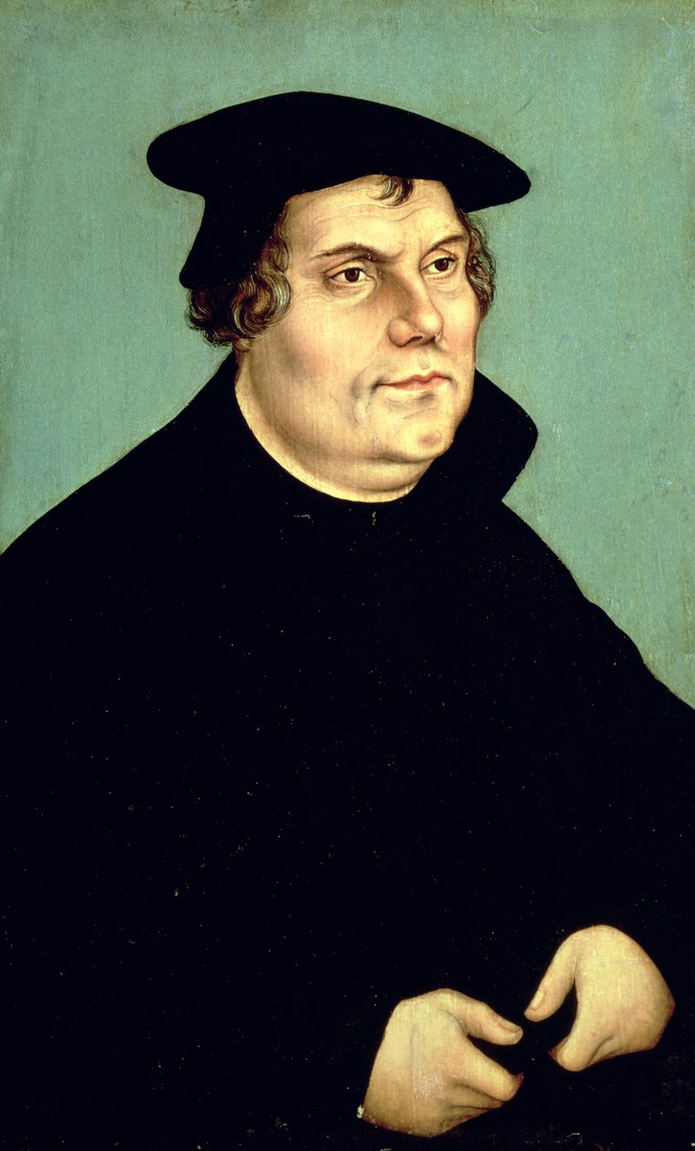 Martin Lutero (1483-1546) da Lucas Cranach the Elder