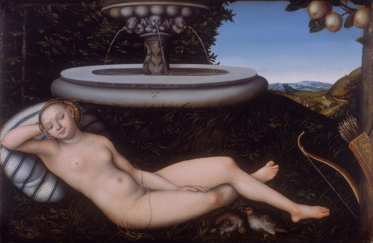 La ninfa della fontana da Lucas Cranach the Elder
