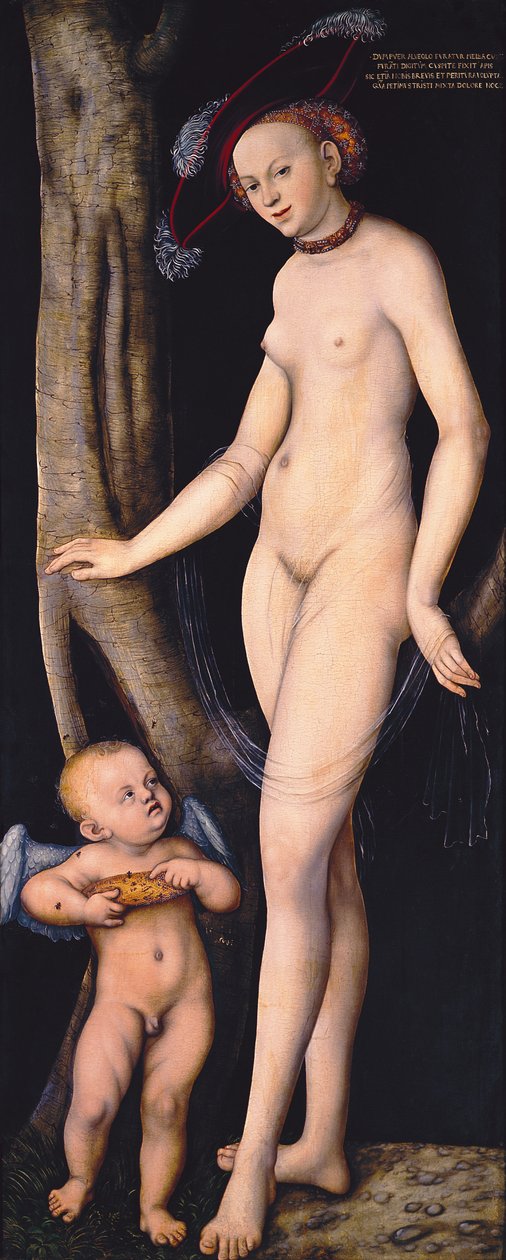 Venere e Cupido da Lucas Cranach the Elder
