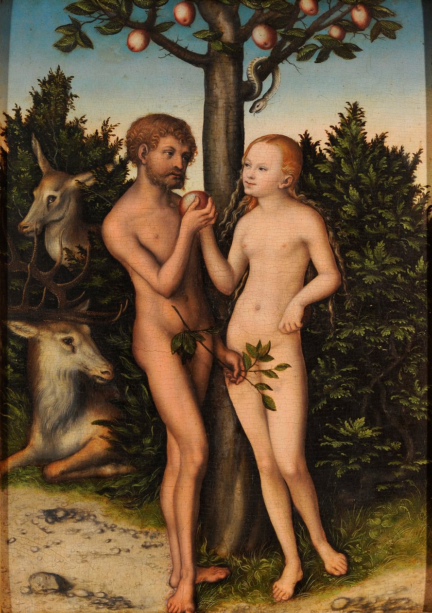 Adamo ed Eva da Lucas Cranach the Elder