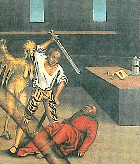 I Dieci Comandamenti Quinto Comandamento (dettaglio) da Lucas Cranach the Elder