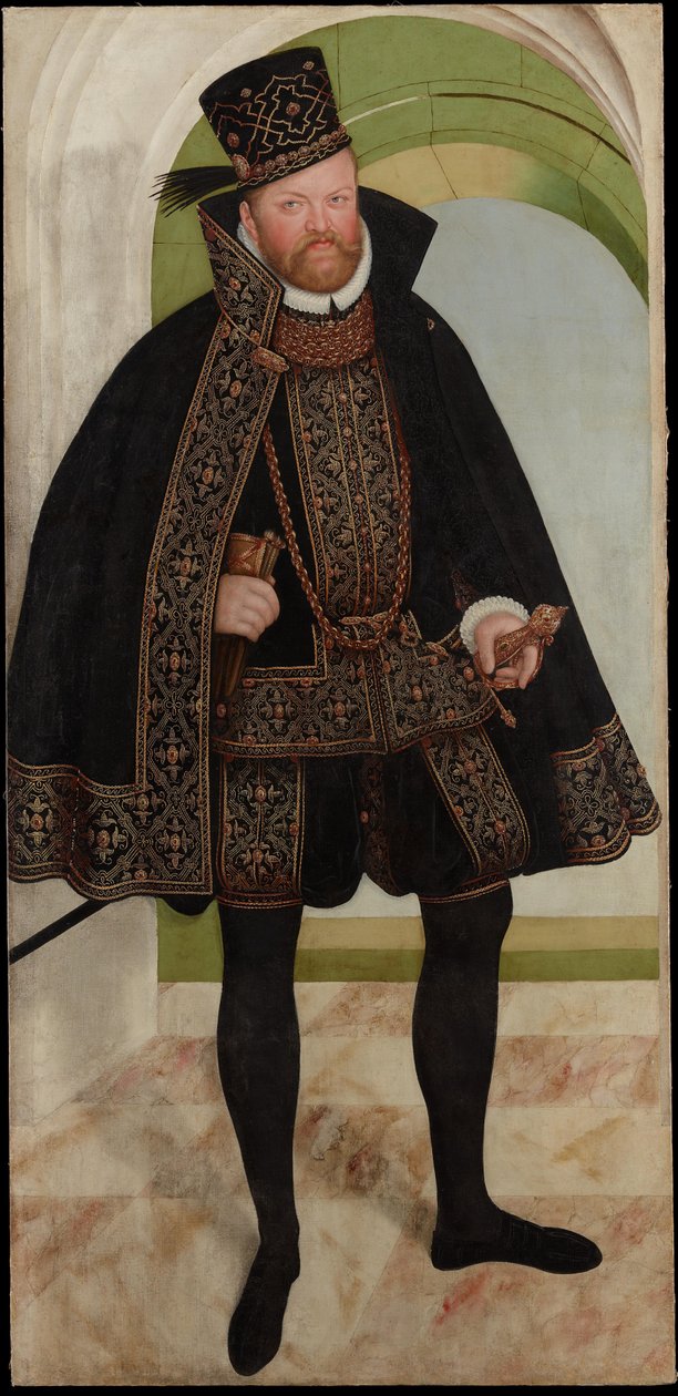 Augusto, Elettore di Sassonia (1526-1586) da Lucas Cranach the Younger  