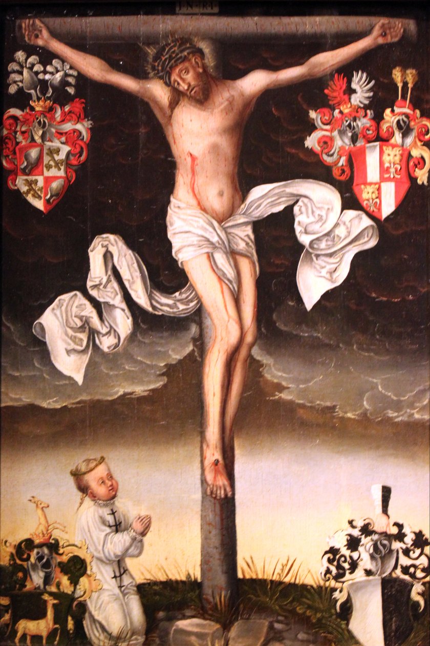 Epitaffio di un bambino in sudario da Lucas Cranach the Younger